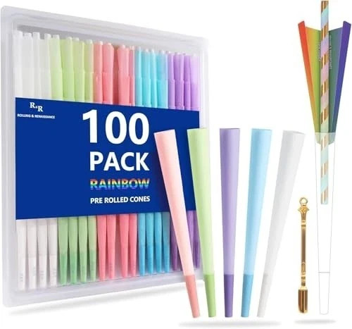100 pack colorful rolling - pack,